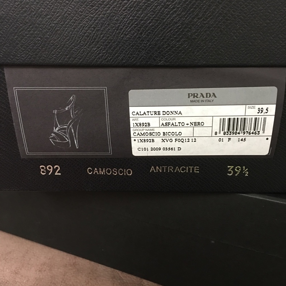 Prada Suede Platform T-Strap - Picture 7 of 8